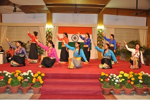 Cultural presentation of Memba Tribe from West Siang District on the occasion of Communal Harmony-Our Pride, Our Strength�, at Darbar Hall, Raj Bhavan, Itanagar on 19th February 2016.